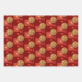 Chinese Lunar New Year Horse 2026 3WpS2 Geschenkpapier Set (Vorderseite 3)