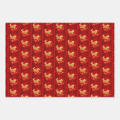 Chinese Lunar New Year Horse 2026 3WpS2 Geschenkpapier Set (Vorderseite)