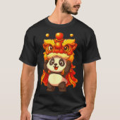 Chinese Lunar New Year Lion Dance Cute Panda China T-Shirt (Vorderseite)
