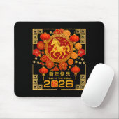 Chinese Lunar New Year Of Horse 2026 Astrology Zod Mousepad (Mit Mouse)
