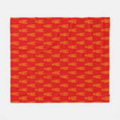 Chinese Lunar New Year of the Horse 2026 4724 Fire Fleecedecke (Vorderseite (Horizontal))
