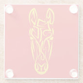 Chinese Lunar New Year of the Horse 2026 4724 Fire Glasuntersetzer (Rückseite)