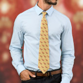 Chinese Lunar New Year Plum Blossom 5 Blessings  Krawatte