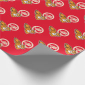 Chinese lunar New Year Tiger zodiac lucky Geschenkpapier (Ecke)