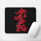 Chinese Mah Jong Red Dragon Tile Mahjong Costume Mousepad (Mit Mouse)