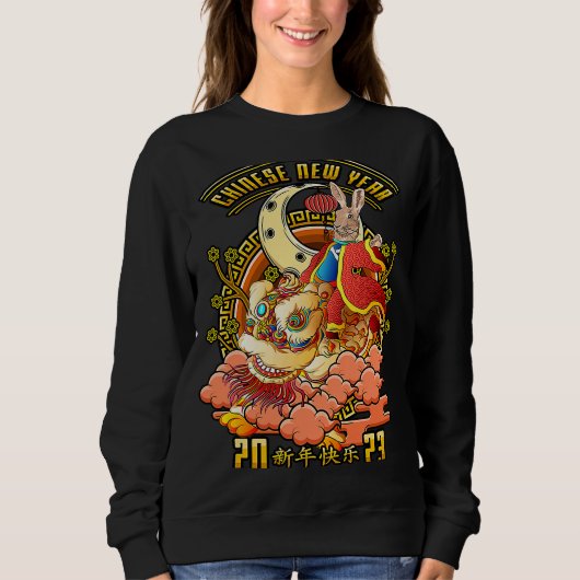 Chinese New Rabbit Year Zodiac Chinese New Year 20 Sweatshirt (Vorderseite)