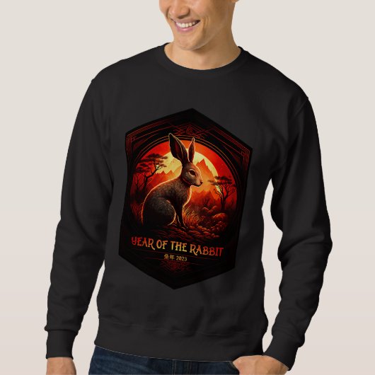 Chinese New Year 2023 Zodiac Lunar New Year Of The Sweatshirt (Vorderseite)