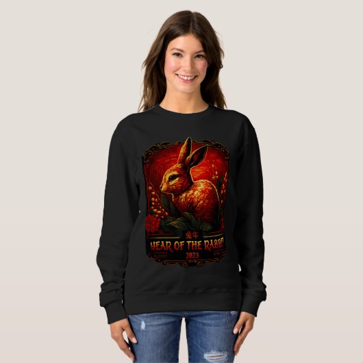 Chinese New Year 2023 Zodiac Lunar New Year Of The Sweatshirt (Vorne ganz)