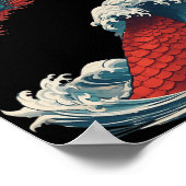 Chinese New Year 2024 Dragon Great Wave Year Of Th Poster (Ecke)