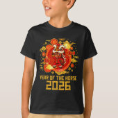 Chinese New Year 2026 Celebrate The Year Of The Ho T-Shirt (Vorderseite)