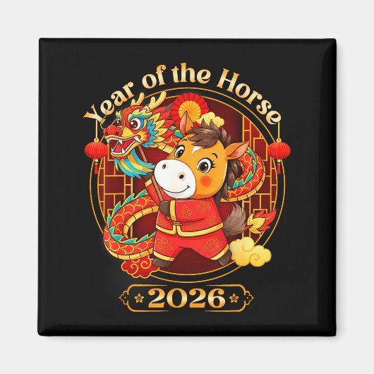 Chinese New Year 2026 Clothes Boys Girls Year Of T Magnet (Vorne)
