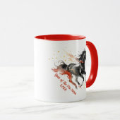 Chinese New Year 2026 Fire Horse Ink Tasse (VorderseiteRechts)