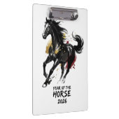 Chinese New Year 2026 Horse Art Klemmbrett (Rechts)