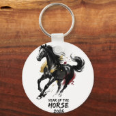 Chinese New Year 2026 Horse Art Schlüsselanhänger (Vorderseite)