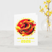 Chinese New Year 2026 Horse Happy Chinese New Year Karte (Gelbe Blume)