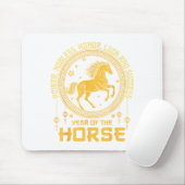 Chinese New Year 2026 Horse Happy Chinese New Year Mousepad (Mit Mouse)