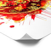 Chinese New Year 2026 Horse Happy Chinese New Year Poster (Ecke)