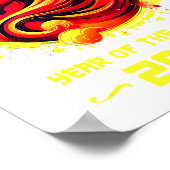 Chinese New Year 2026 Horse Happy Chinese New Year Poster (Ecke)