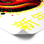 Chinese New Year 2026 Horse Happy Chinese New Year Poster (Ecke)