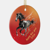 Chinese New Year 2026 Horse Ink New Year Keramik Ornament (Rechts)