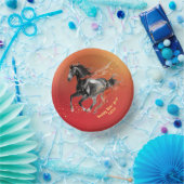 Chinese New Year 2026 Horse Ink New Year Party Pappteller (Party)