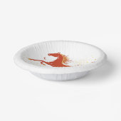 Chinese New Year 2026 Horse Ink New Year Party Pappteller (Gewinkelt)