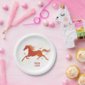 Chinese New Year 2026 Horse Ink New Year Party Pappteller (Party)