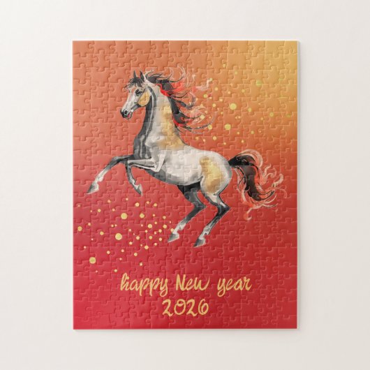 Chinese New Year 2026 Horse New Year Party Puzzle (Vertikal)
