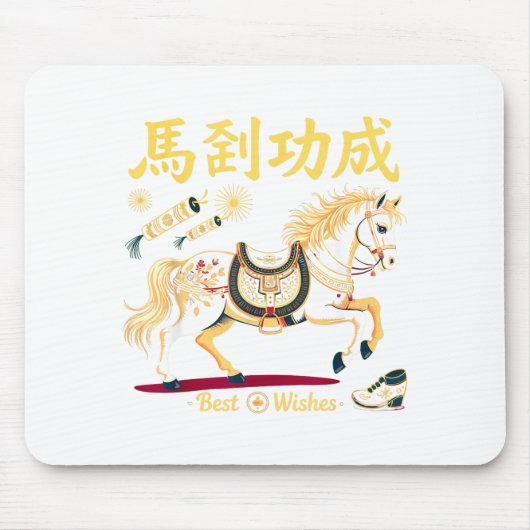Chinese New Year 2026 Horse Red Lunar New Year Of Mousepad (Vorne)