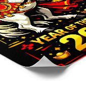 Chinese New Year 2026 Horse Year Lunar Zodiac  Poster (Ecke)