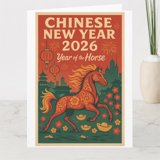 Chinese New Year 2026 Karte (Vorderseite)