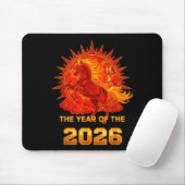 Chinese New Year 2026 Of The Fire Horse Men Women Mousepad (Mit Mouse)