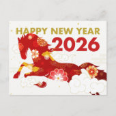 Chinese New Year 2026 Year Of Horse Postkarte (Vorderseite)