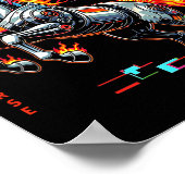 Chinese New Year 2026 Year Of The Fire Horse Cyber Poster (Ecke)