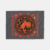 Chinese New Year 2026 Year Of The Fire Horse Fleecedecke (Vorderseite (Horizontal))