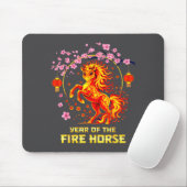 Chinese New Year 2026 Year Of The Fire Horse  Mousepad (Mit Mouse)