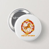 Chinese New Year 2026 Year Of The Horse 2026 Button (Vorne & Hinten)
