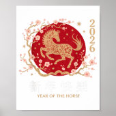 Chinese New Year 2026 Year Of The Horse 2026 Poster (Vorne)