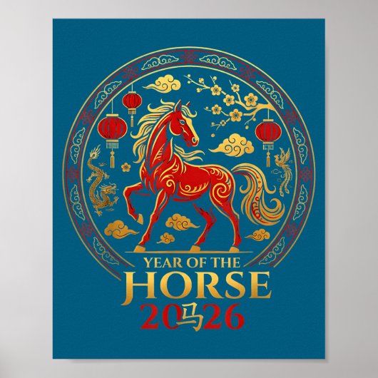 Chinese New Year 2026 Year Of The Horse 4 Poster (Vorne)