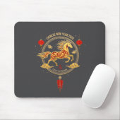 Chinese New Year 2026 Year Of The Horse 6 Mousepad (Mit Mouse)