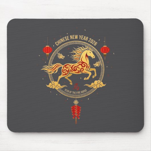 Chinese New Year 2026 Year Of The Horse 6 Mousepad (Vorne)