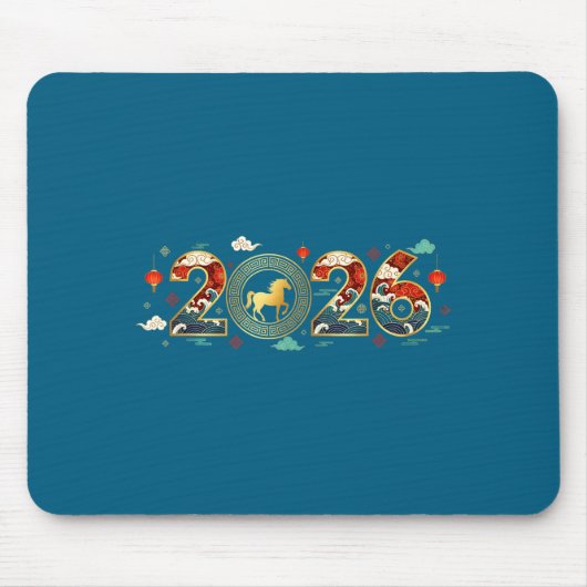 Chinese New Year 2026 Year Of The Horse 9  Mousepad (Vorne)