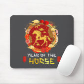 Chinese New Year 2026 Year Of The Horse Chinese Zo Mousepad (Mit Mouse)