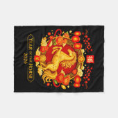 Chinese New Year 2026 Year Of The Horse  Fleecedecke (Vorderseite (Horizontal))