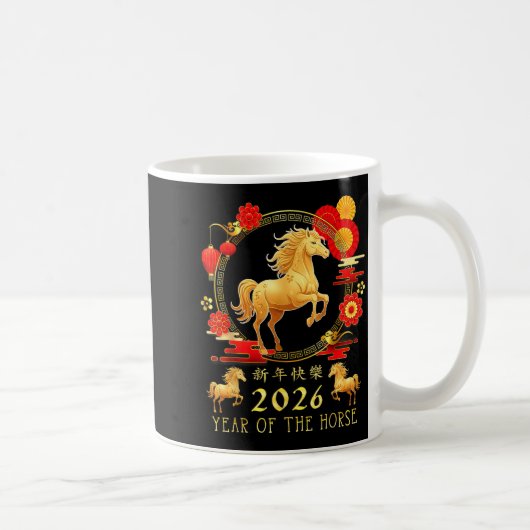 Chinese New Year 2026 Year Of The Horse For Women Kaffeetasse (Rechts)