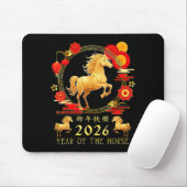 Chinese New Year 2026 Year Of The Horse For Women  Mousepad (Mit Mouse)