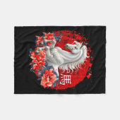 Chinese New Year 2026 Year Of The Horse Girl Women Fleecedecke (Vorderseite (Horizontal))