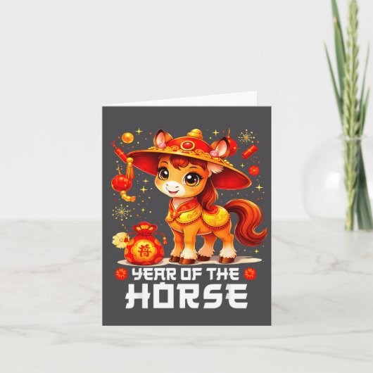 Chinese New Year 2026 Year Of The Horse  Karte (Vorderseite)