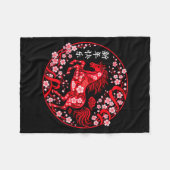 Chinese New Year 2026 Year Of The Horse Lunar New  Fleecedecke (Vorderseite (Horizontal))