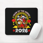 Chinese New Year 2026 Year Of The Horse Lunar New Mousepad (Mit Mouse)
